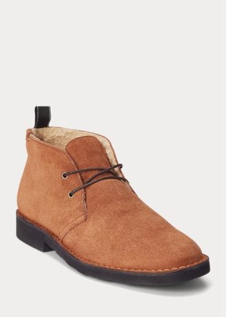 Ruskeat miesten Ralph Lauren Talan Suede Chukka Boots Ruskeat miesten Ralph Lauren Talan Suede Chukka Boots