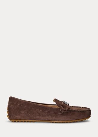 Ruskeat naisten Ralph Lauren Barnsburyn mokkanahkaiset loaferit Ruskeat naisten Ralph Lauren Barnsburyn mokkanahkaiset loaferit