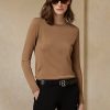 Ruskeat naisten Ralph Lauren Cashmere -neulepuserot