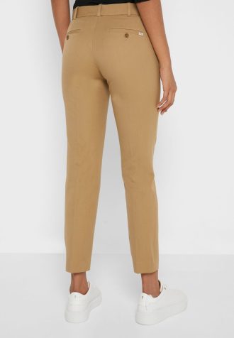 Ruskeat naisten Ralph Lauren korkeavyötäröiset housut Ruskeat naisten Ralph Lauren korkeavyötäröiset housut