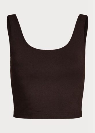 Ruskeat naisten Ralph Lauren leikatut sueded Jersey tankit