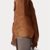 Ruskeat naisten Ralph Lauren Lucille -hapsuiset mokkanahkaiset saappaat Ruskeat naisten Ralph Lauren Lucille -hapsuiset mokkanahkaiset saappaat