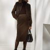 Ruskeat naisten Ralph Lauren Mychele -villaiset kalanruotohameet Ruskeat naisten Ralph Lauren Mychele -villaiset kalanruotohameet