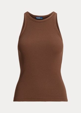 Ruskeat naisten Ralph Lauren -puuvillatankit