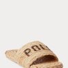 Ruskeat naisten Ralph Lauren Raffia -logotossut