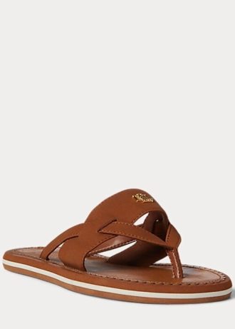 Ruskeat naisten Ralph Lauren Rosalind -tossut