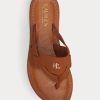 Ruskeat naisten Ralph Lauren Rosalind -tossut Ruskeat naisten Ralph Lauren Rosalind -tossut