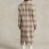 Ruskeat naisten Ralph Lauren ruudulliset villatakit Ruskeat naisten Ralph Lauren ruudulliset villatakit