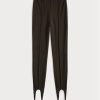 Ruskeat naisten Ralph Lauren Stirrup Stretch -vetoketjulliset leggingsit