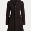 Ruskeat naisten Ralph Lauren Tweed -takit Ruskeat naisten Ralph Lauren Tweed -takit