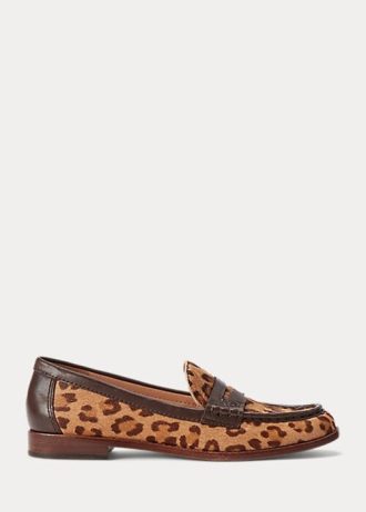 Ruskeat naisten Ralph Lauren Wynnie Leopard-printtihousut Ruskeat naisten Ralph Lauren Wynnie Leopard-printtihousut