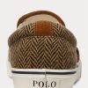 Ruskeat / ruskeat miesten Ralph Lauren Keaton Tweed Slip-On -lenkkarit Ruskeat / ruskeat miesten Ralph Lauren Keaton Tweed Slip-On -lenkkarit