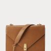 Rusketus Naisten Ralph Lauren Polo ID vasikkanahkainen kirjekuori Crossbody laukut Rusketus Naisten Ralph Lauren Polo ID vasikkanahkainen kirjekuori Crossbody laukut