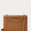 Rusketus Naisten Ralph Lauren Polo ID vasikkanahkainen kirjekuori Crossbody laukut Rusketus Naisten Ralph Lauren Polo ID vasikkanahkainen kirjekuori Crossbody laukut
