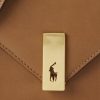 Rusketus Naisten Ralph Lauren Polo ID vasikkanahkainen kirjekuori Crossbody laukut Rusketus Naisten Ralph Lauren Polo ID vasikkanahkainen kirjekuori Crossbody laukut
