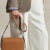 Rusketus Naisten Ralph Lauren Polo ID vasikkanahkainen satulalaukut