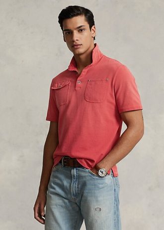 Ruusu Miesten Ralph Lauren Classic Fit Mesh Pocket poolopaidat