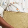 Sand naisten Ralph Lauren kohokuvioitu nahkainen kirjekuori käsilaukku Sand naisten Ralph Lauren kohokuvioitu nahkainen kirjekuori käsilaukku