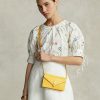 Sinappi naisten Ralph Lauren Polo ID Croc-kohokuvioidut ketjulompakot