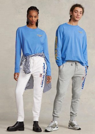 Sininen Miesten Ralph Lauren Classic Fit Polo Sport Jersey T-paidat