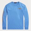 Sininen Miesten Ralph Lauren Classic Fit Polo Sport Jersey T-paidat