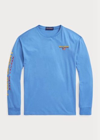 Sininen Miesten Ralph Lauren Classic Fit Polo Sport Jersey T-paidat