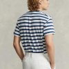 Sininen Miesten Ralph Lauren Classic Fit Striped Jersey T-paidat