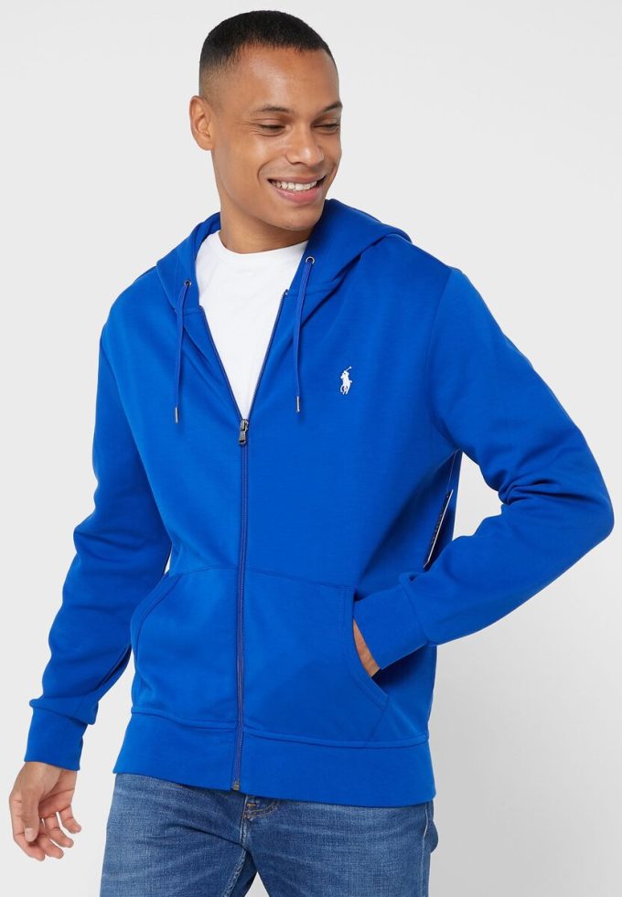 Sininen miesten Ralph Lauren Essential -huppari