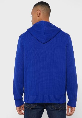 Sininen miesten Ralph Lauren graafinen huppari
