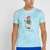 Sininen Miesten Ralph Lauren Graphic Crew Neck T-paidat Sininen Miesten Ralph Lauren Graphic Crew Neck T-paidat