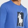 Sininen Miesten Ralph Lauren Graphic Crew Neck T-paidat Sininen Miesten Ralph Lauren Graphic Crew Neck T-paidat