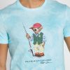 Sininen Miesten Ralph Lauren Graphic Crew Neck T-paidat Sininen Miesten Ralph Lauren Graphic Crew Neck T-paidat