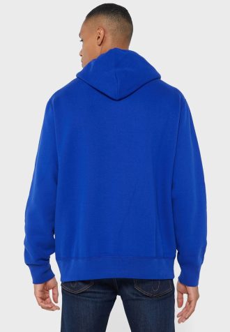 Sininen miesten Ralph Lauren -logohuppari