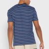 Sininen Miesten Ralph Lauren Striped Crew Neck T-paidat Sininen Miesten Ralph Lauren Striped Crew Neck T-paidat