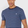 Sininen Miesten Ralph Lauren Striped Crew Neck T-paidat Sininen Miesten Ralph Lauren Striped Crew Neck T-paidat