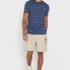 Sininen Miesten Ralph Lauren Striped Crew Neck T-paidat Sininen Miesten Ralph Lauren Striped Crew Neck T-paidat
