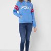 Sininen naisten Ralph Lauren Graphic -neulottu huppari