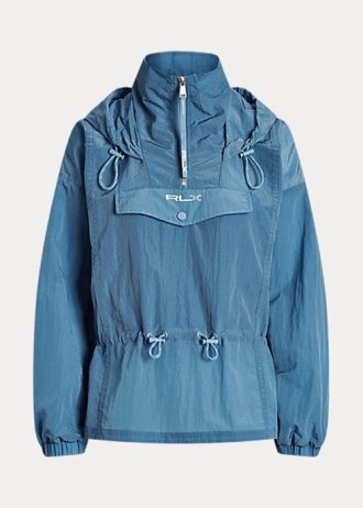 Sininen naisten Ralph Lauren pakattava Ripstop tuulitakki Sininen naisten Ralph Lauren pakattava Ripstop tuulitakki