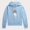 Sininen naisten Ralph Lauren Polo Bear fleecehuppari