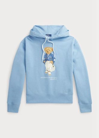 Sininen naisten Ralph Lauren Polo Bear fleecehuppari Sininen naisten Ralph Lauren Polo Bear fleecehuppari