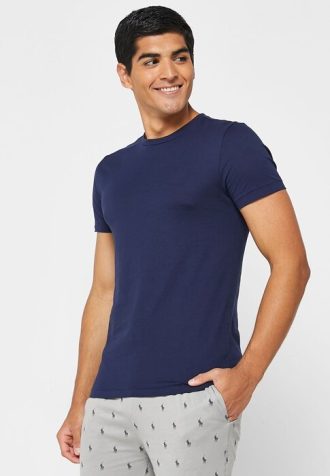 Siniset Miesten Ralph Lauren 3 Pack Assorted Crew Neck T-paidat Siniset Miesten Ralph Lauren 3 Pack Assorted Crew Neck T-paidat