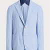 Siniset miesten Ralph Lauren Chambray -puvun bleiserit