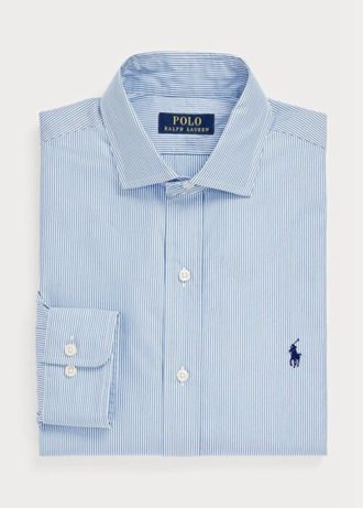 Siniset miesten Ralph Lauren Custom Fit Striped Performance -paidat Siniset miesten Ralph Lauren Custom Fit Striped Performance -paidat