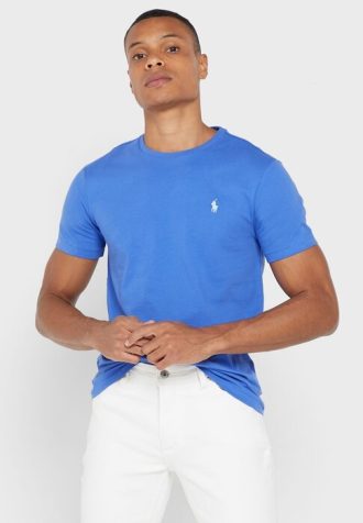 Siniset Miesten Ralph Lauren Essential Crew Neck T-paidat