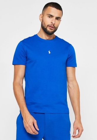 Siniset Miesten Ralph Lauren Essential Crew Neck T-paidat Siniset Miesten Ralph Lauren Essential Crew Neck T-paidat