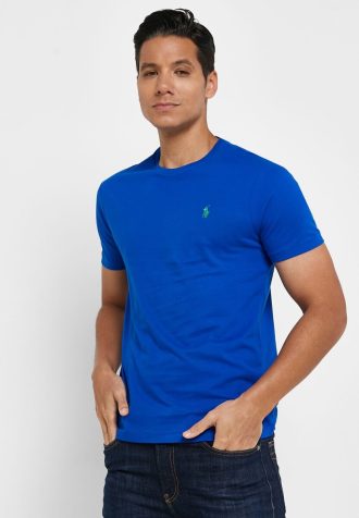 Siniset Miesten Ralph Lauren Essential Crew Neck T-paidat