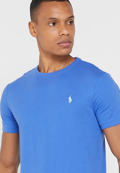 Siniset Miesten Ralph Lauren Essential Crew Neck T-paidat Siniset Miesten Ralph Lauren Essential Crew Neck T-paidat