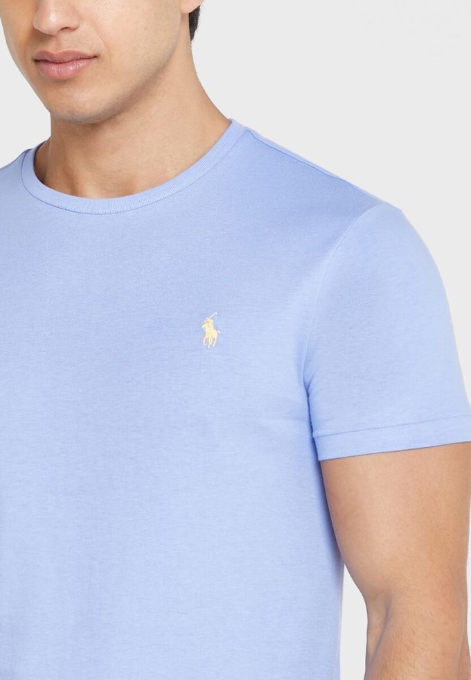 Siniset Miesten Ralph Lauren Essential Crew Neck T-paidat Siniset Miesten Ralph Lauren Essential Crew Neck T-paidat