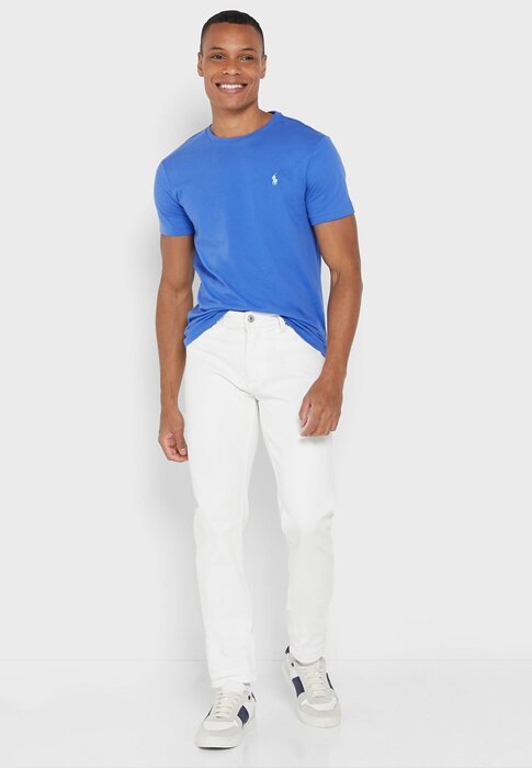 Siniset Miesten Ralph Lauren Essential Crew Neck T-paidat Siniset Miesten Ralph Lauren Essential Crew Neck T-paidat