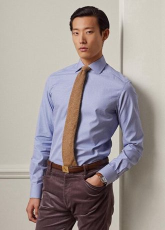 Siniset Miesten Ralph Lauren Gingham Muodolliset paidat Siniset Miesten Ralph Lauren Gingham Muodolliset paidat